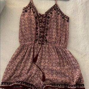 patterned romper